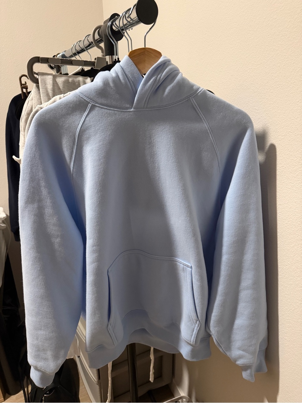 Aritzia Mega Raglan Hoodie Villa Blue